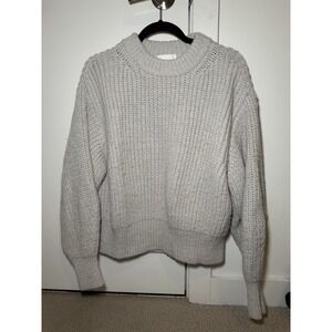 H&M Gray Knit Mock Neck Sweater Size XS